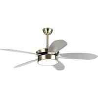 European Style Ceiling Fans With LED Lights And 5 Coffee ABS Plastic Fan Blades HJ2016